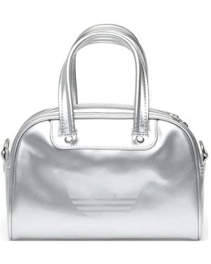 adidas Mini Logo-Print Tote Bag - Grey