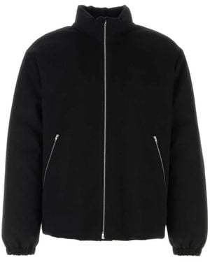 Jil Sander Wool Down Jacket - Black