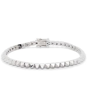 Eddie Borgo Pyramid Tennis Bracelet - White