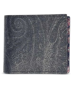 Etro Arnica Paisley-Print Wallet - Grey