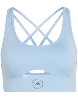 adidas By Stella McCartney Truestrength Cut Out Sports Bra - Blue