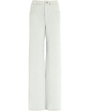 Barrie Five-Pocket Knitted Trousers - White