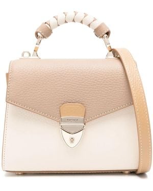 Aspinal of London Mini Mayfair Top-Handle Bag - Natural