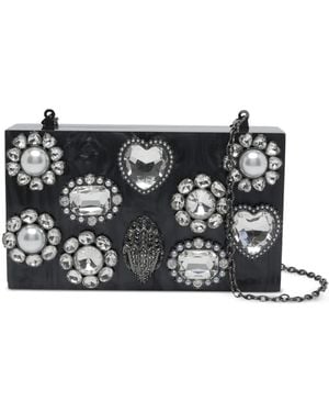 Kurt Geiger Crystals Box Clutch - Zwart