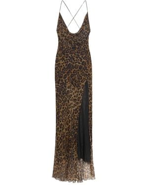 Blumarine Abendkleid Aus Seide Mit Leoparden-Print - Mehrfarbig