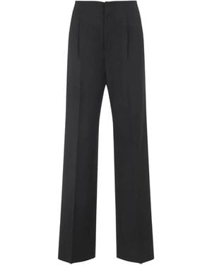 Alberta Ferretti Hose Mit Bundfalten - Schwarz