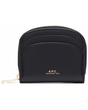 A.P.C. Mini Portefeuille Demi-lune - Black