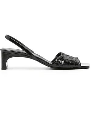 TOTEME The Gathered 50Mm Sandals - Black