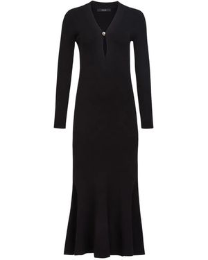 Toccin Zora Long-Sleeved Midi Dress - Black