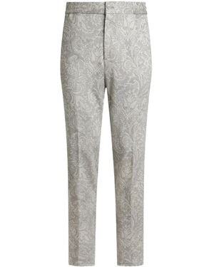 Etro Jacquard Trousers - Grey