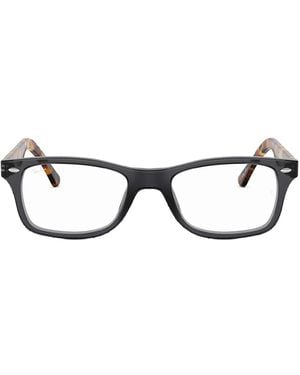 Ray-Ban 0Rx5228 Rectangle Frame Glasses - Brown