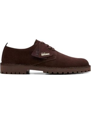 Clarks Desert Rock Derby Shoes - Brown
