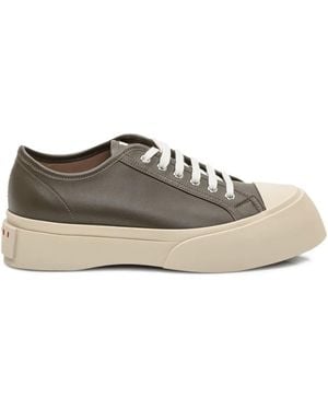 Marni プラットフォーム レザースニーカー - ブラウン