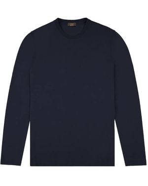 Slowear Langarmshirt Mit Rundhalsausschnitt - Blau
