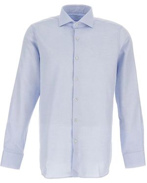Bagutta Button-Fastening Shirt - Blue