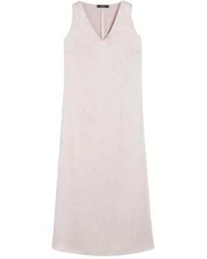 Weekend by Maxmara Ottelia Vネック ドレス - ホワイト