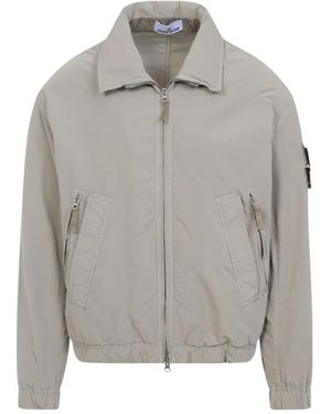 Stone Island ジップアップ ボンバージャケット - グレー