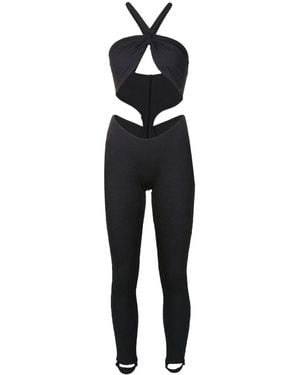 Amir Slama Jumpsuit Mit Cut-Outs - Schwarz