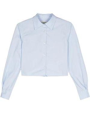 Officine Generale Cataleya Cropped-Hemd - Blau