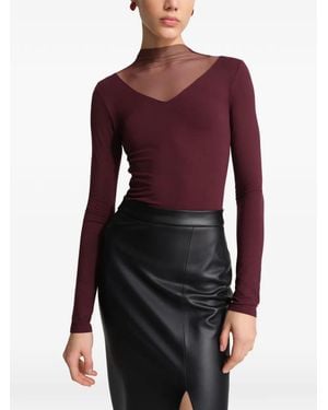 MARCELLA Saige Long-Sleeve Top - Red