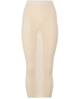 Wolford Falda Midi Daisy - Blanco
