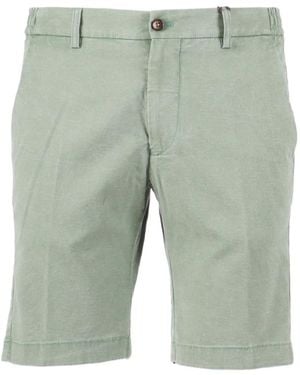 Berwich Garment-Dyed Bermuda Shorts - Green