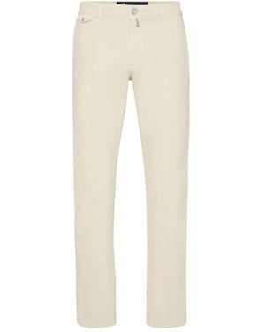 Billionaire Button-Fastening Jeans - Natural