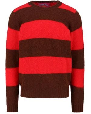 Howlin' Shaggy Bear Trui Met Print - Rood