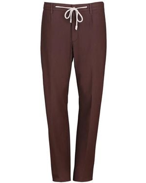 Eleventy Drawstring-Waist Pants - Purple