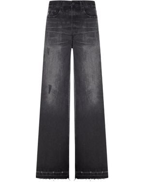 Lois Faded Distressed Jeans - Blue
