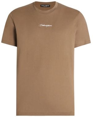 Dolce & Gabbana ロゴ Tシャツ - ブラウン