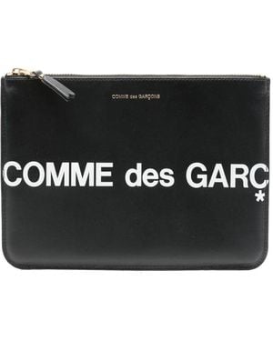 Comme des Garçons Leren Clutch - Zwart
