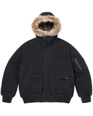 Supreme Zip-Up Hooded Jacket - Blue