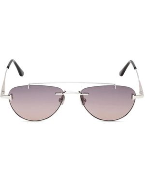 Tom Ford Eyewear Metal Acetate Astor Sunglasses - Pink