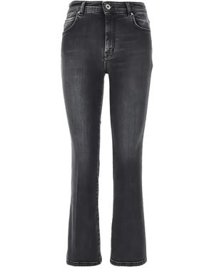 Weekend by Maxmara Belt Loops Cropped Jeans - Grey