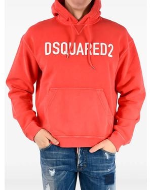 DSquared² Graphic-Print Hoodie - Red