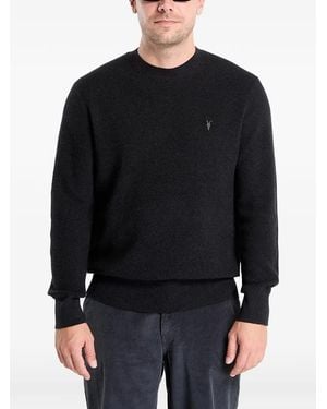 AllSaints Aspen Waffle-Knit Jumper - Black