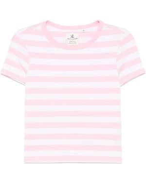Denimist Striped Baby T-Shirt - Pink