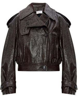 Sportmax "Beta1234" Patent Jacket - Black