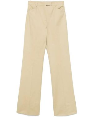 Tom Ford Pressed-Crease Cotton Pants - Natural