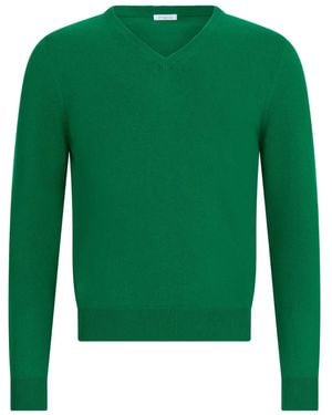 Malo V-Neck Jumper - Green