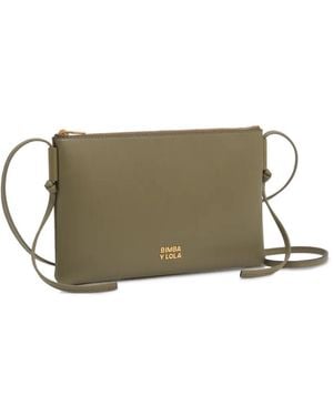 Bimba Y Lola Small Cactus Leather Clutch Bag - Green