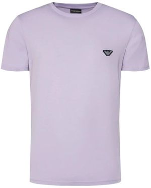 EA7 ロゴ Tシャツ - パープル