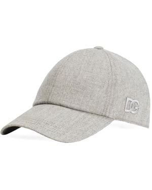 Dolce & Gabbana Logo-Patch Baseball Cap - White