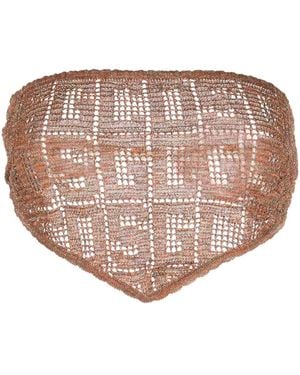 Gcds Haut À Motif Monogrammé - Pink