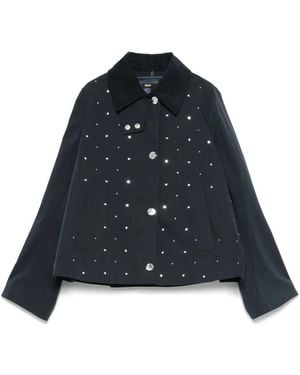 Maje Single-Breasted Jacket - Blue
