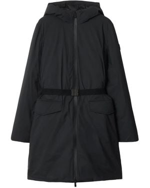 Burberry Hooded Ripstop Coat - Black