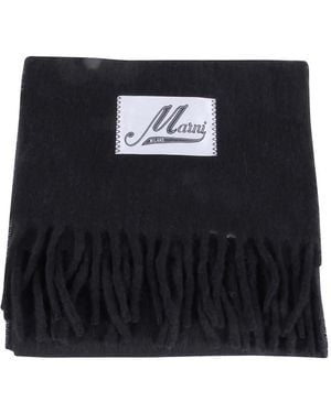Marni Fringed-Trims Scarf - Black