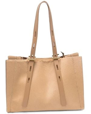 MINOBOSSI Paula Pony-Hair Tote Bag - Natural