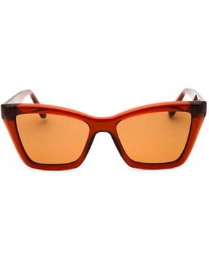 Ferragamo Eyewear Square-Frame Sunglasses - Brown